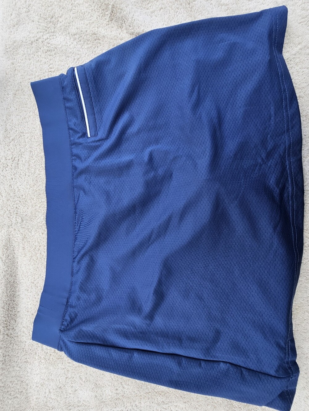 Pebble Beach Navy Athletic Shorts with Reflective Trim